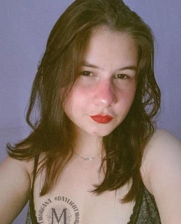 Videochamada erótica com cabelo castanhos, foto de perfil