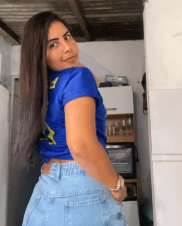 Videochamada erótica com cabelo castanhos, foto de perfil