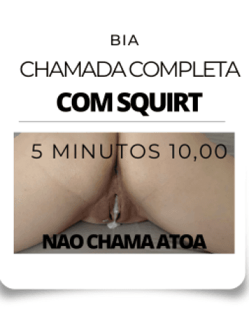 Bia — sexting e videochamada ao vivo